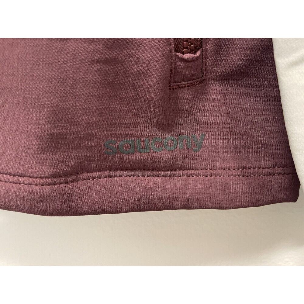 Saucony‎ Jacket Women’s Medium Colorblock Teal Gray White Lightweight - Picture 4 of 9
